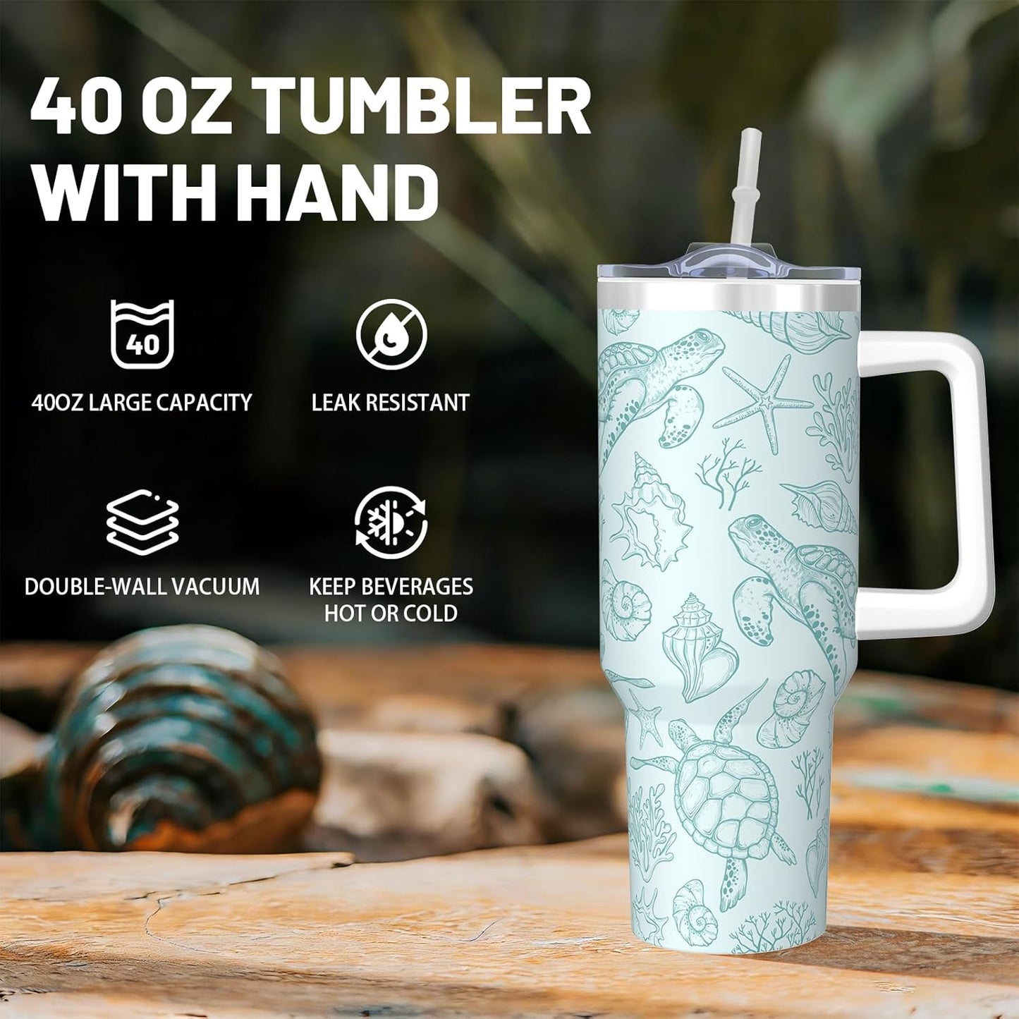40oz Lemon Tumbler with Handle Cup, Lemon Gifts for Women | Cute Yellow Lemon Stainless Steel Leak-proof Cup Water Bottle Tumbler, Lemon Gifts for Women Birthday Christmas Mothers Day