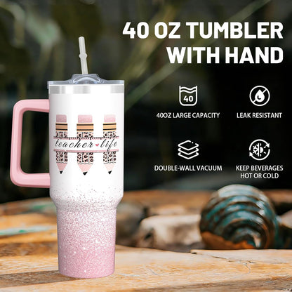 40oz Lemon Tumbler with Handle Cup, Lemon Gifts for Women | Cute Yellow Lemon Stainless Steel Leak-proof Cup Water Bottle Tumbler, Lemon Gifts for Women Birthday Christmas Mothers Day