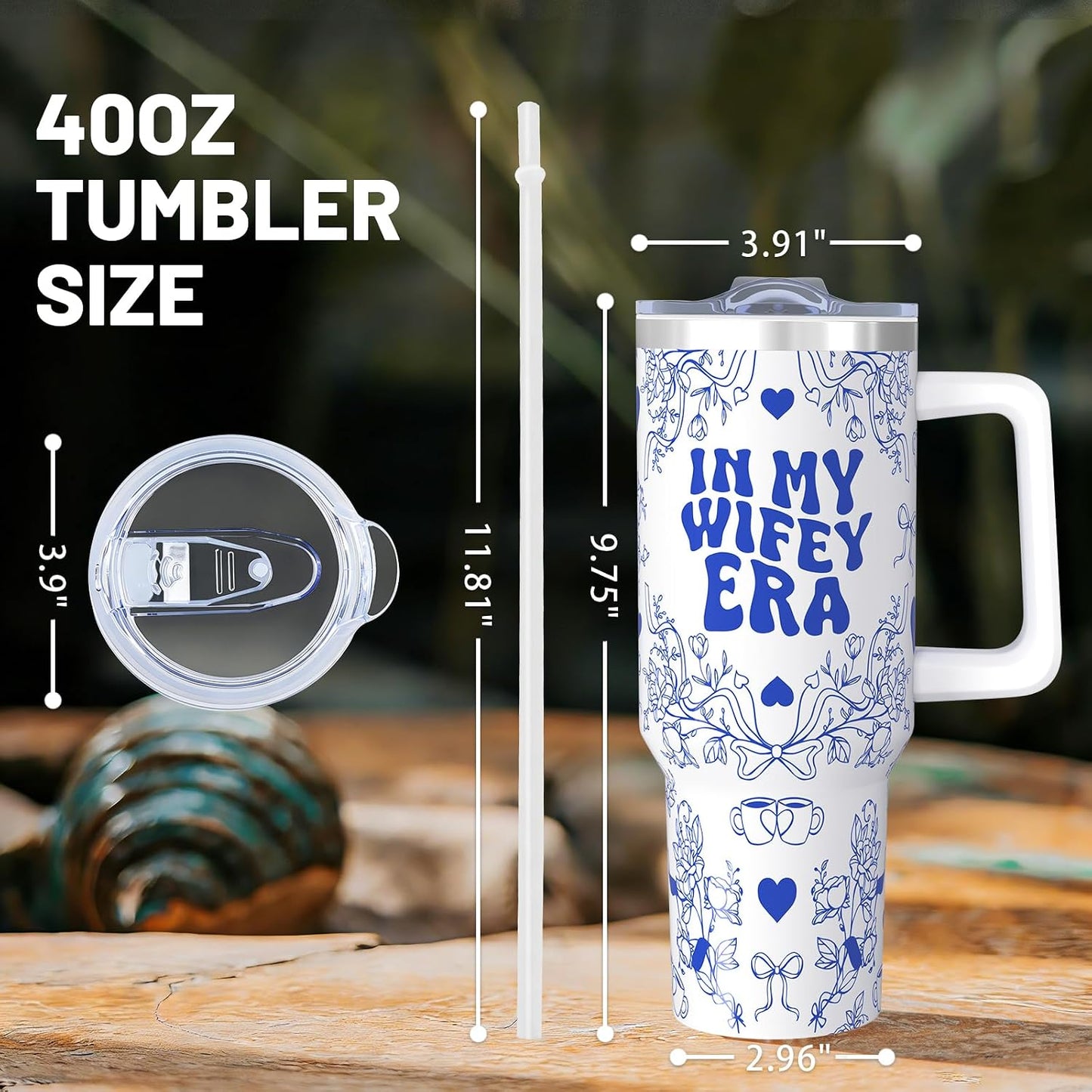 40oz Lemon Tumbler with Handle Cup, Lemon Gifts for Women | Cute Yellow Lemon Stainless Steel Leak-proof Cup Water Bottle Tumbler, Lemon Gifts for Women Birthday Christmas Mothers Day