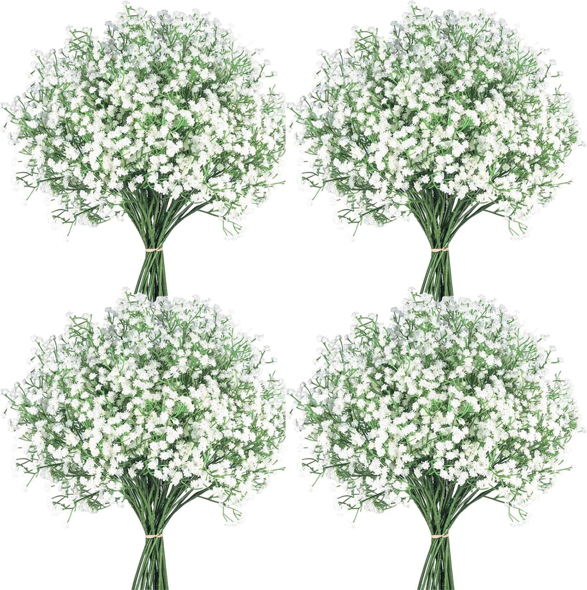 Faux White Hydrangea Artificial Flowers Bulk, Fake Silk Hydrangea Flowers Heads with Stems for Wedding Decorations Garden Party Baby Shower Porch Home Decor Table Centerpieces
