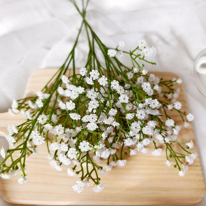 Faux White Hydrangea Artificial Flowers Bulk, Fake Silk Hydrangea Flowers Heads with Stems for Wedding Decorations Garden Party Baby Shower Porch Home Decor Table Centerpieces