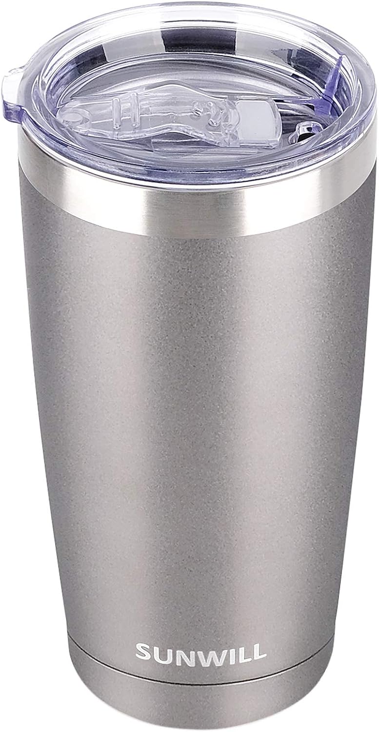 Coffee Tumbler, 20 oz Insulated Travel Mug Stainless Steel