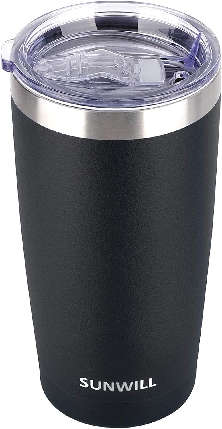 Coffee Tumbler, 20 oz Insulated Travel Mug Stainless Steel
