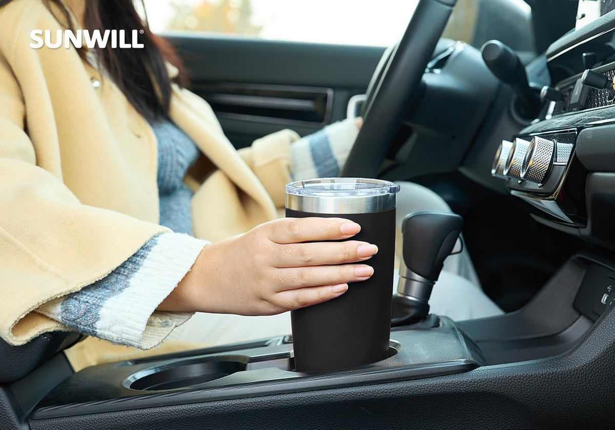 Coffee Tumbler, 20 oz Insulated Travel Mug Stainless Steel