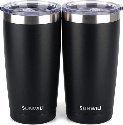 Coffee Tumbler, 20 oz Insulated Travel Mug Stainless Steel