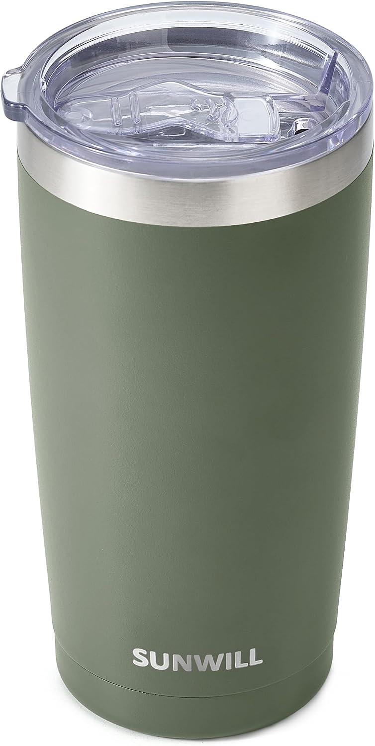 Coffee Tumbler, 20 oz Insulated Travel Mug Stainless Steel