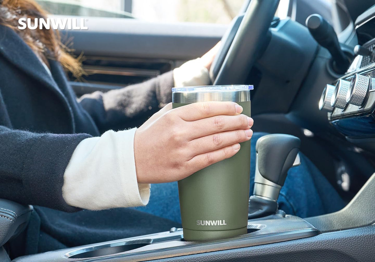 Coffee Tumbler, 20 oz Insulated Travel Mug Stainless Steel