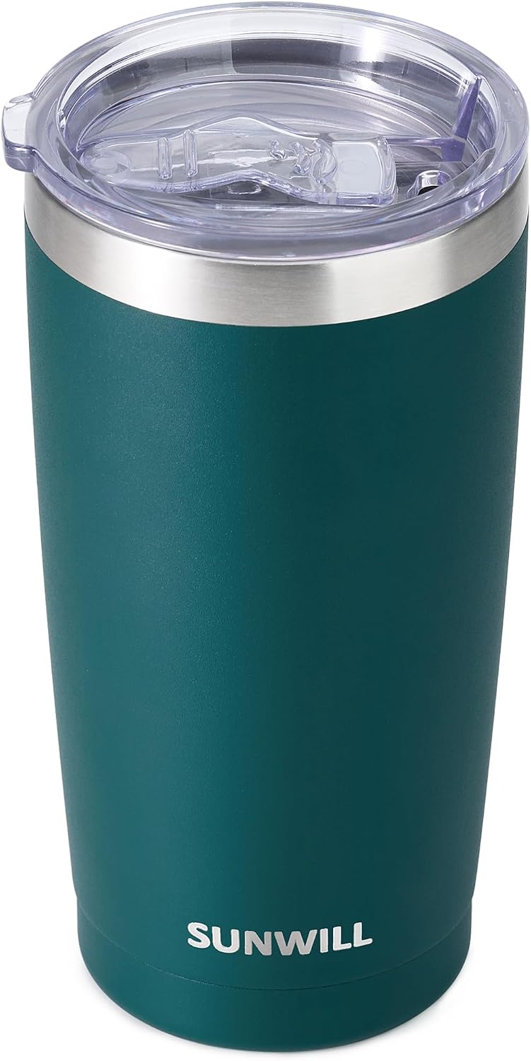 Coffee Tumbler, 20 oz Insulated Travel Mug Stainless Steel
