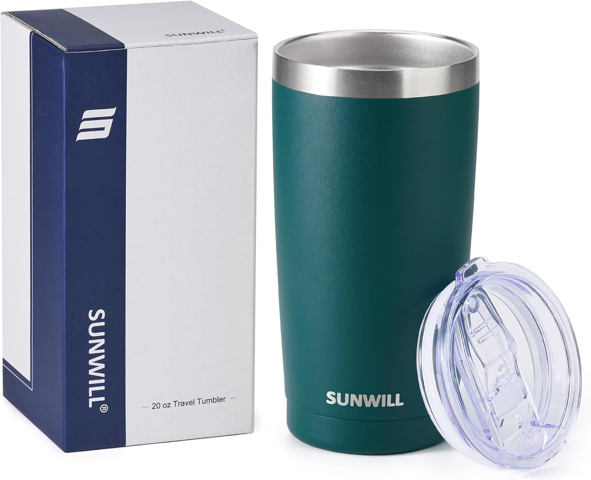 Coffee Tumbler, 20 oz Insulated Travel Mug Stainless Steel