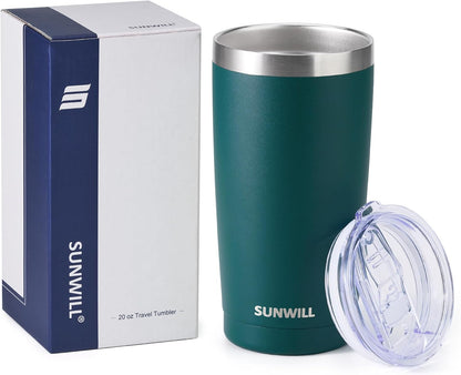 Coffee Tumbler, 20 oz Insulated Travel Mug Stainless Steel