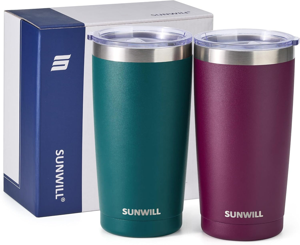 Coffee Tumbler, 20 oz Insulated Travel Mug Stainless Steel