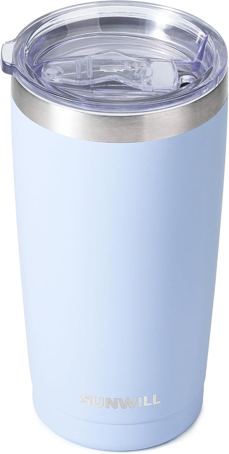 Coffee Tumbler, 20 oz Insulated Travel Mug Stainless Steel