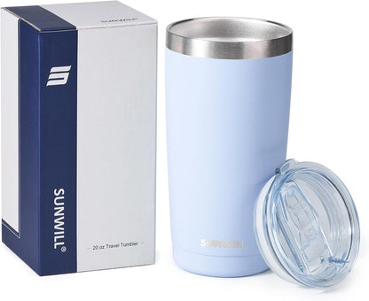 Coffee Tumbler, 20 oz Insulated Travel Mug Stainless Steel