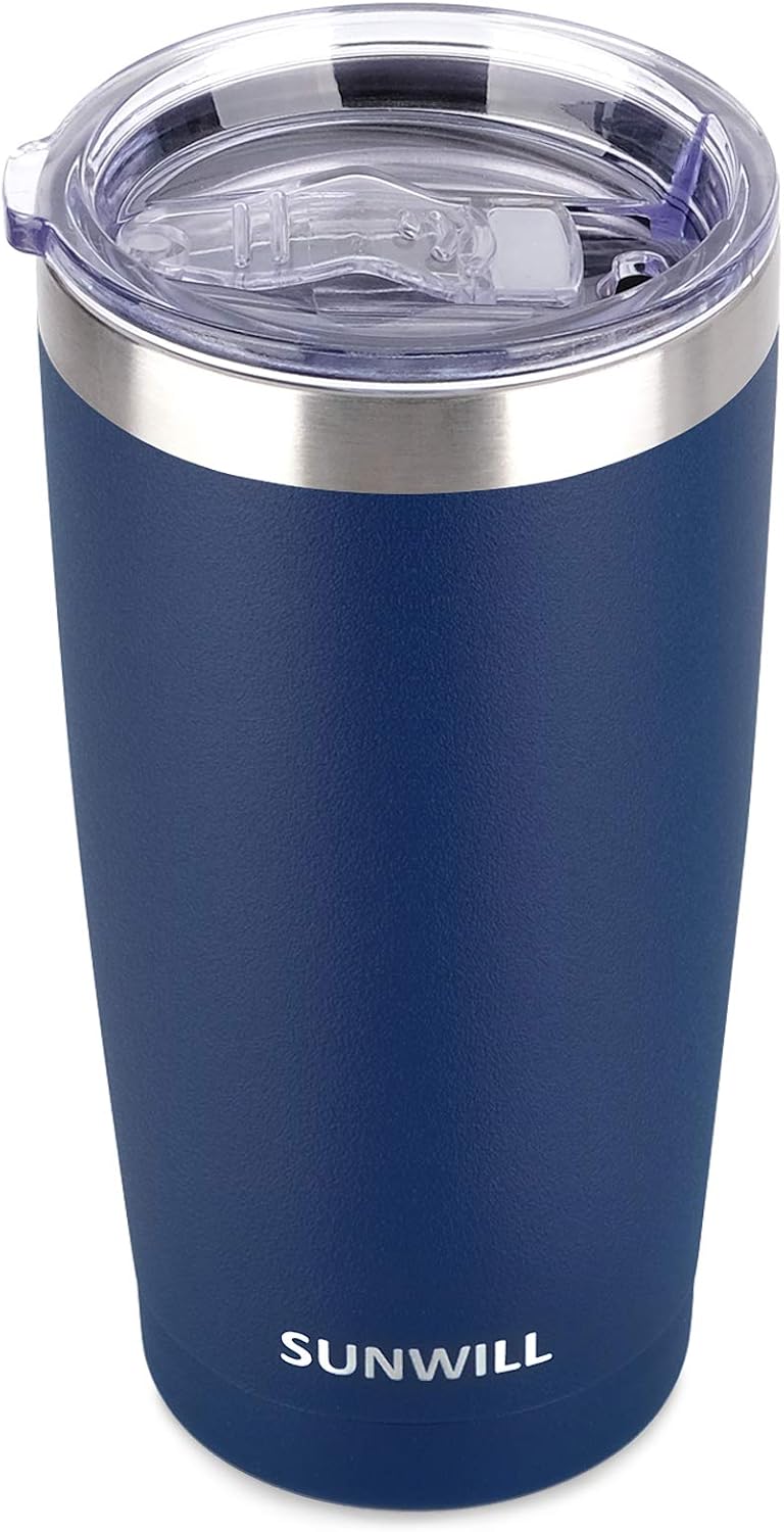 Coffee Tumbler, 20 oz Insulated Travel Mug Stainless Steel