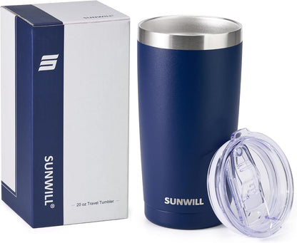Coffee Tumbler, 20 oz Insulated Travel Mug Stainless Steel