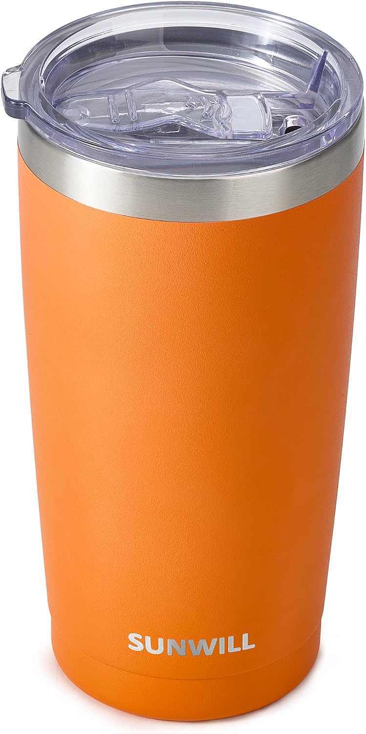 Coffee Tumbler, 20 oz Insulated Travel Mug Stainless Steel
