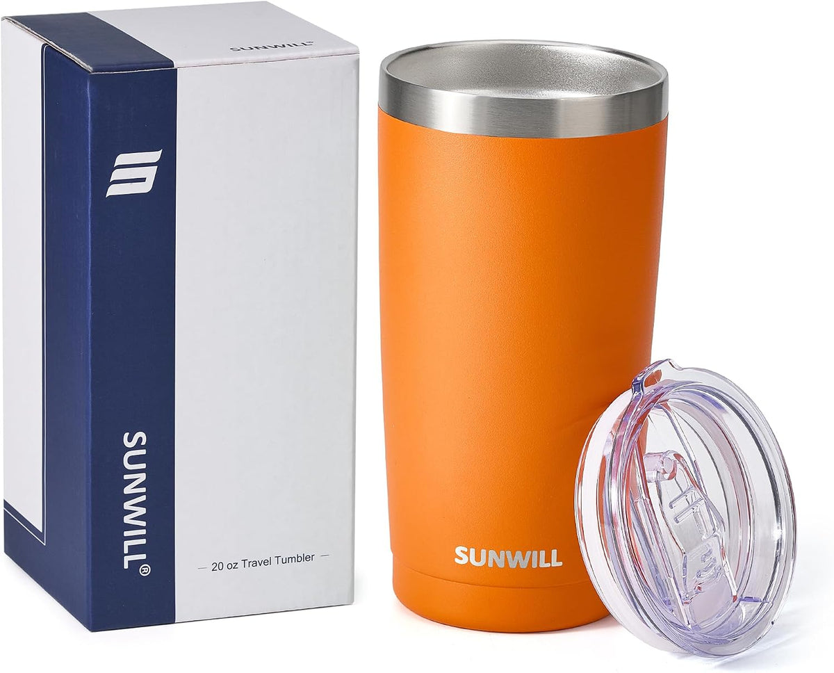 Coffee Tumbler, 20 oz Insulated Travel Mug Stainless Steel