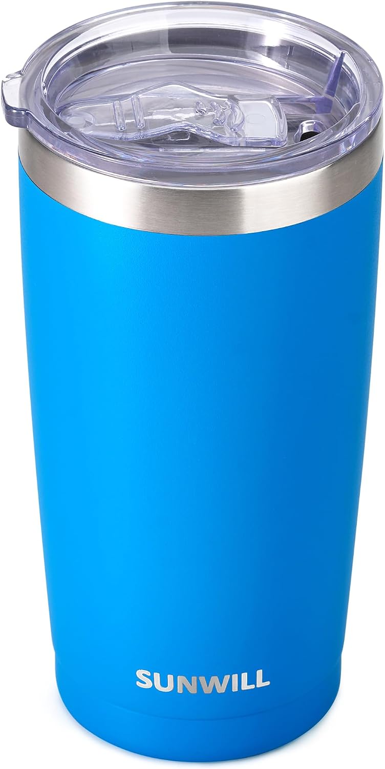 Coffee Tumbler, 20 oz Insulated Travel Mug Stainless Steel