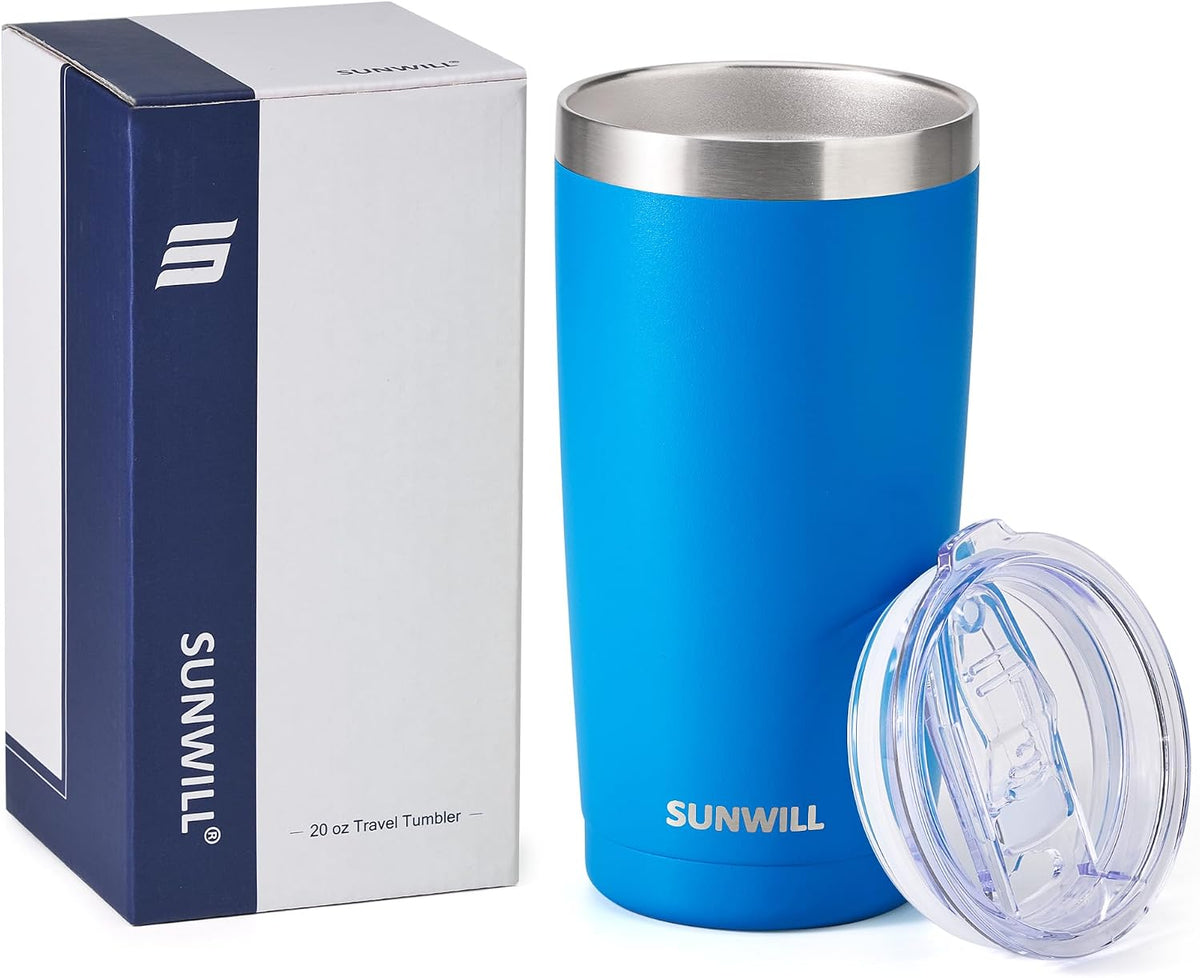 Coffee Tumbler, 20 oz Insulated Travel Mug Stainless Steel