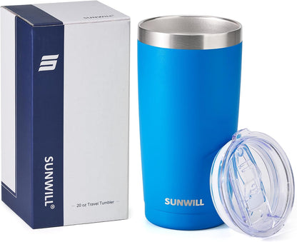 Coffee Tumbler, 20 oz Insulated Travel Mug Stainless Steel