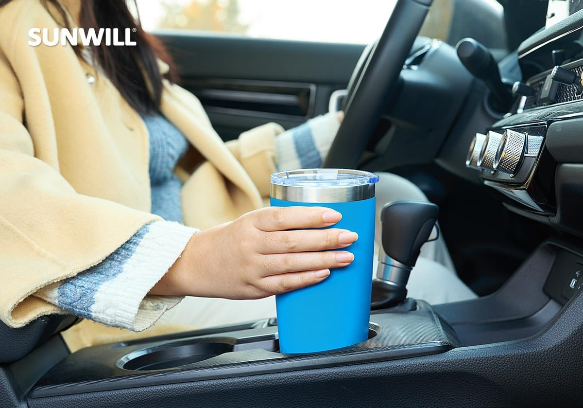 Coffee Tumbler, 20 oz Insulated Travel Mug Stainless Steel