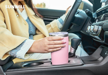 Coffee Tumbler, 20 oz Insulated Travel Mug Stainless Steel