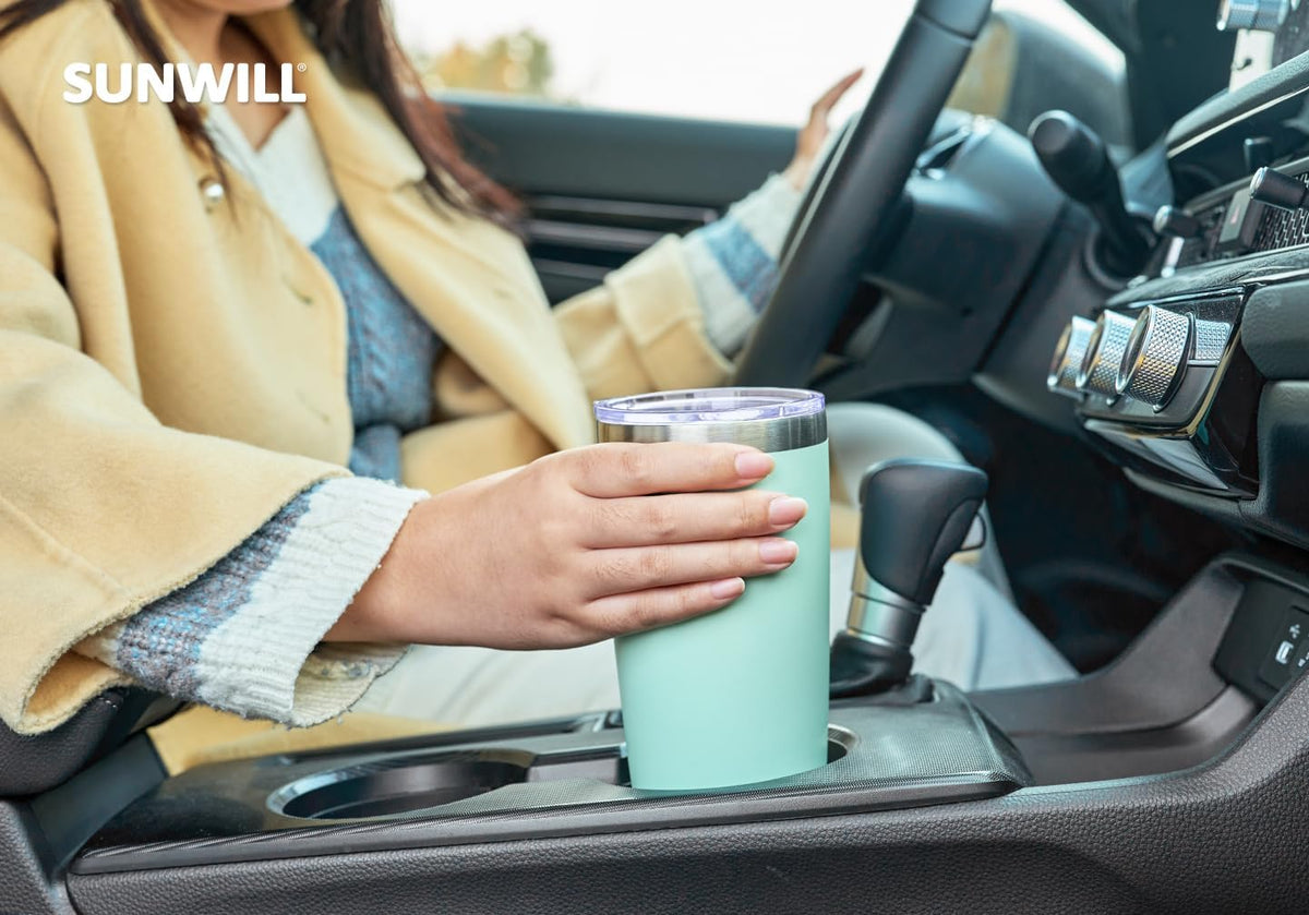 Coffee Tumbler, 20 oz Insulated Travel Mug Stainless Steel