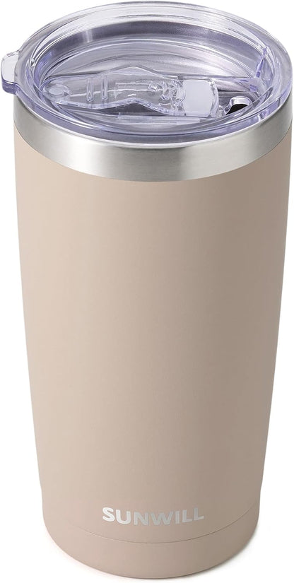 Coffee Tumbler, 20 oz Insulated Travel Mug Stainless Steel