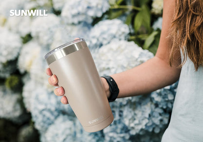 Coffee Tumbler, 20 oz Insulated Travel Mug Stainless Steel