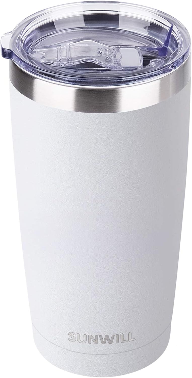 Coffee Tumbler, 20 oz Insulated Travel Mug Stainless Steel