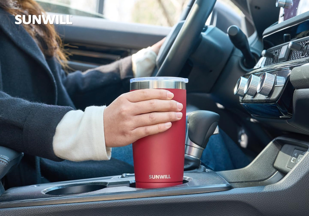 Coffee Tumbler, 20 oz Insulated Travel Mug Stainless Steel
