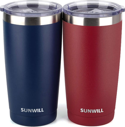 Coffee Tumbler, 20 oz Insulated Travel Mug Stainless Steel