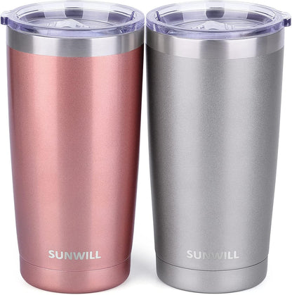 Coffee Tumbler, 20 oz Insulated Travel Mug Stainless Steel