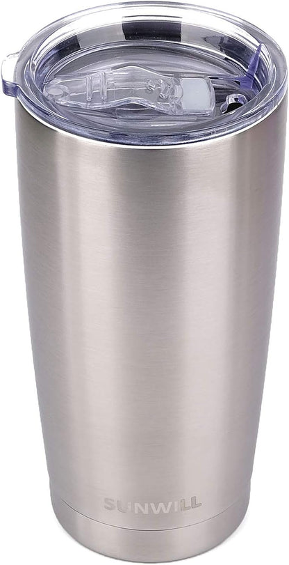 Coffee Tumbler, 20 oz Insulated Travel Mug Stainless Steel