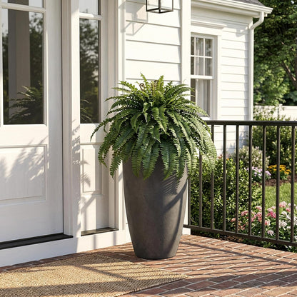 Large Artificial Fern for Outdoors, 100 Branches Fake Ferns Artificial Plants, Large Faux Ferns Outdoor Plants, Suitable for Planter Garden Porch Living Room Decor