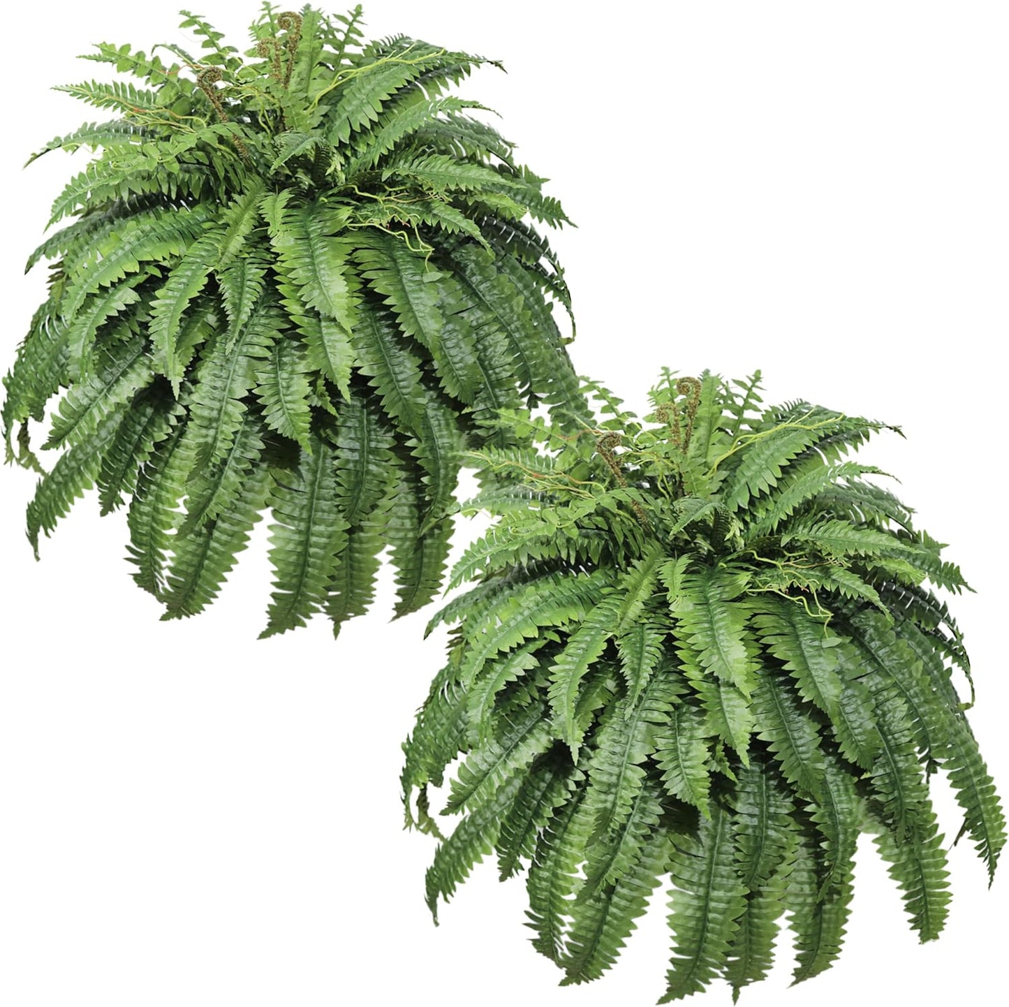 Large Artificial Fern for Outdoors, 100 Branches Fake Ferns Artificial Plants, Large Faux Ferns Outdoor Plants, Suitable for Planter Garden Porch Living Room Decor