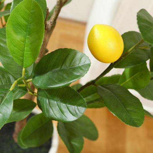 Welcome Logo Flowers 5/67ft Artificial Lemon Tree,Realistic Lemon Plants for Indoor Home Decor for Party and Wedding Decoration(7ft)