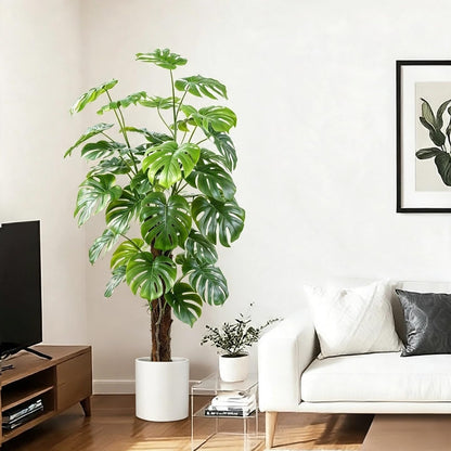 5ft Artificial Monstera Deliciosa Plant with Moss Pole