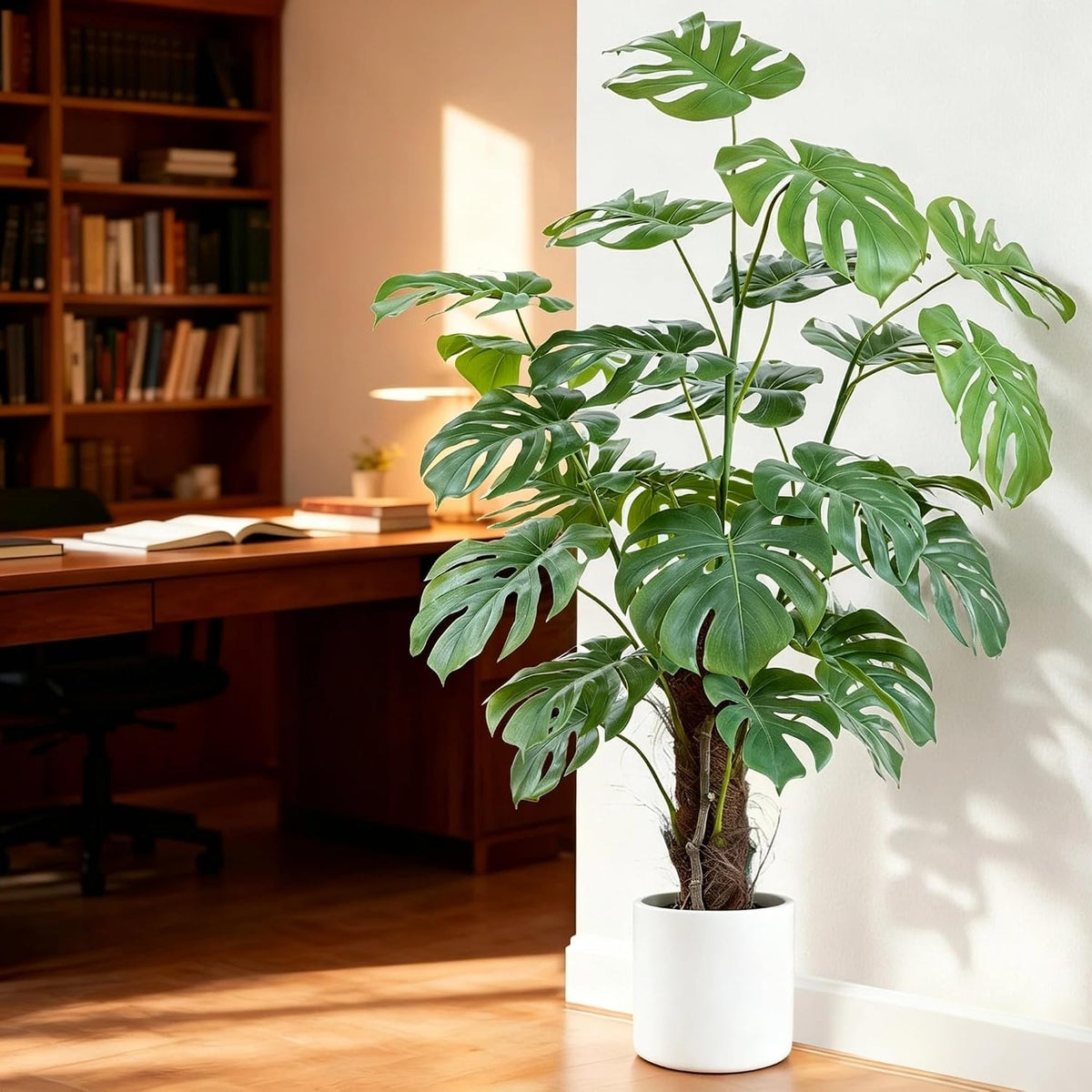 5ft Artificial Monstera Deliciosa Plant with Moss Pole