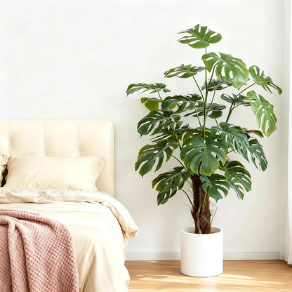 5ft Artificial Monstera Deliciosa Plant with Moss Pole
