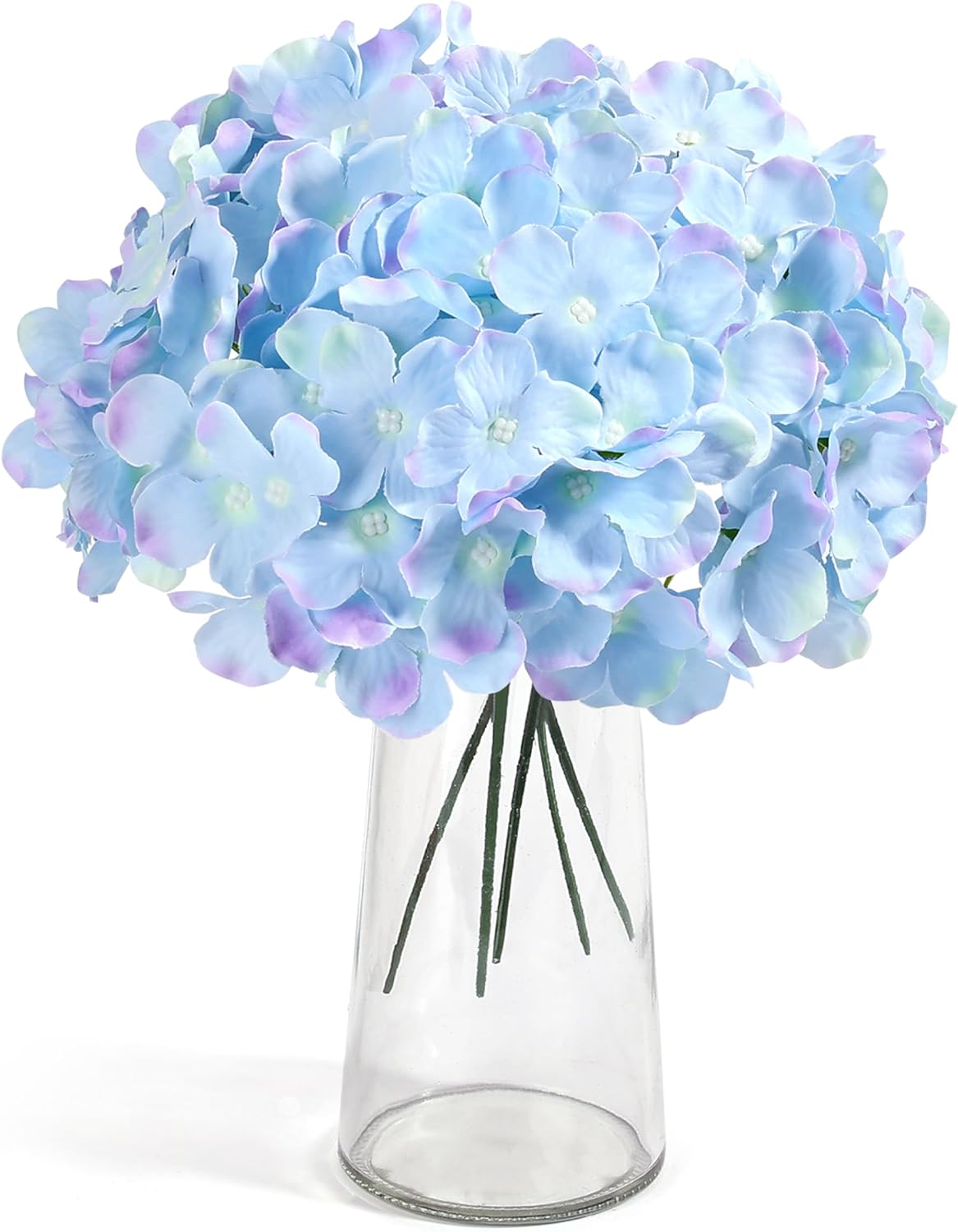 64 PCS Artificial Hydrangea Flowers, Silk Hydrangea Full Flowers Heads with Stems for Wedding Centerpieces, Home, Garden, Baby Shower, Party Decoration (Ivory)