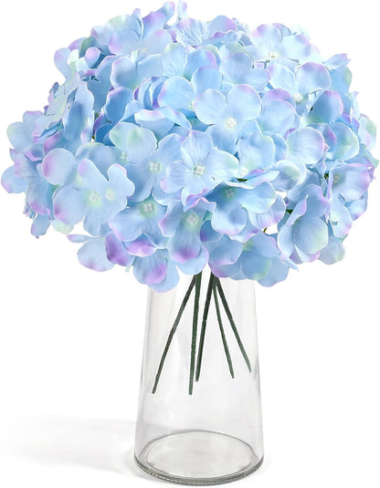 64 PCS Artificial Hydrangea Flowers, Silk Hydrangea Full Flowers Heads with Stems for Wedding Centerpieces, Home, Garden, Baby Shower, Party Decoration (Ivory)