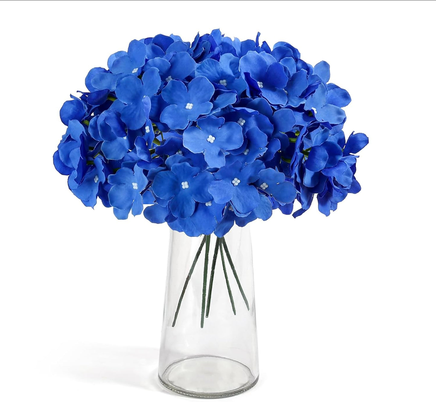 64 PCS Artificial Hydrangea Flowers, Silk Hydrangea Full Flowers Heads with Stems for Wedding Centerpieces, Home, Garden, Baby Shower, Party Decoration (Ivory)