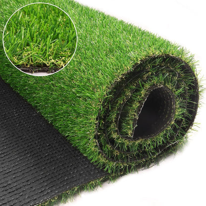 Artificial Turf Grass 4ft 11in x 8 ft, Realistic Fake Grass Rug with Drainage Holes, 20MM Indoor Outdoor Lawn Grass Landscape for Backyard Patio, Synthetic Grass Mat for Dogs Pets, Customized