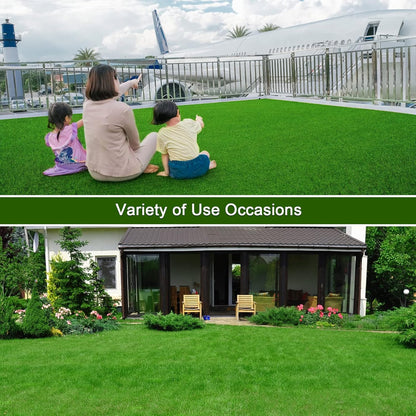 Artificial Turf Grass 4ft 11in x 8 ft, Realistic Fake Grass Rug with Drainage Holes, 20MM Indoor Outdoor Lawn Grass Landscape for Backyard Patio, Synthetic Grass Mat for Dogs Pets, Customized