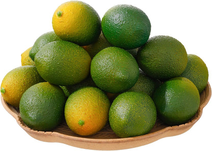 12PCS Artificial Lemons – Lifelike Fake Yellow Lemons for Kitchen Decor, Fruit Bowl, Lemonade Party, Photo Props & Summer Table Decorations – Realistic Faux Fruit for Home & Events