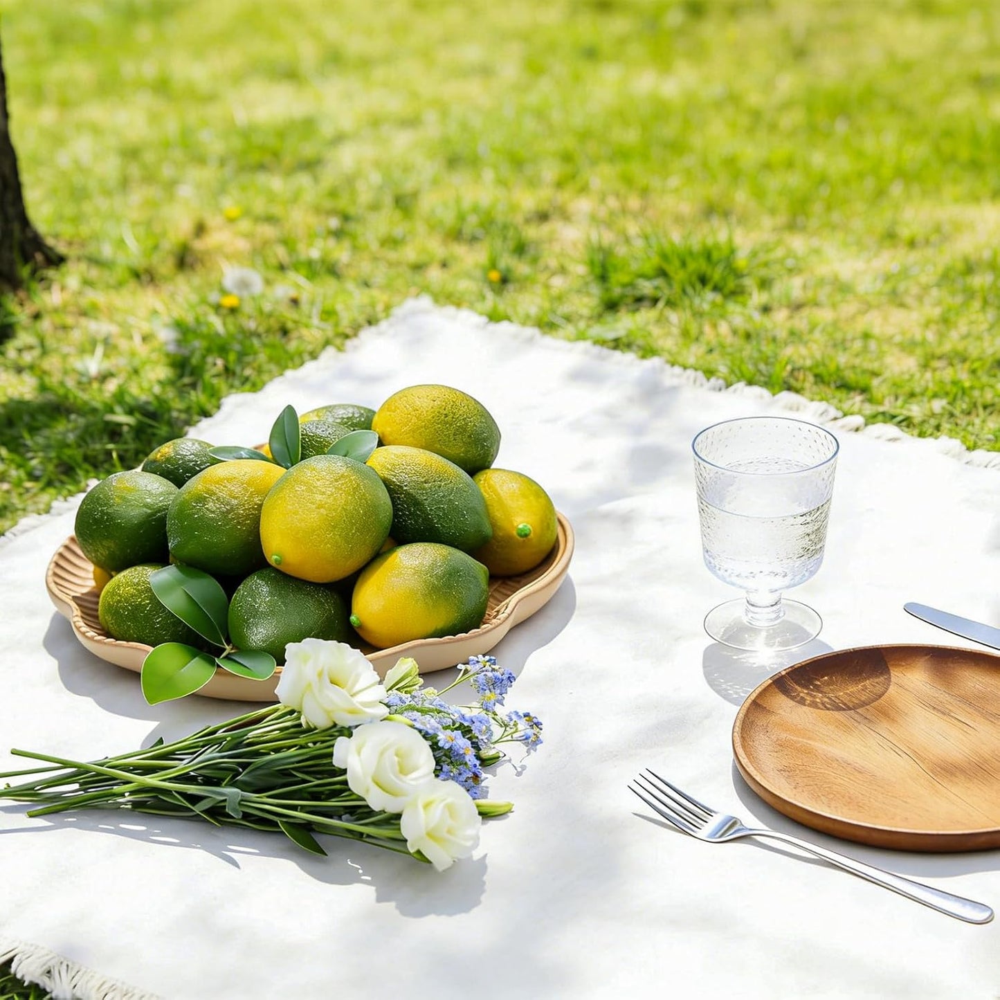 12PCS Artificial Lemons – Lifelike Fake Yellow Lemons for Kitchen Decor, Fruit Bowl, Lemonade Party, Photo Props & Summer Table Decorations – Realistic Faux Fruit for Home & Events
