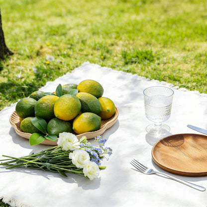 12PCS Artificial Lemons – Lifelike Fake Yellow Lemons for Kitchen Decor, Fruit Bowl, Lemonade Party, Photo Props & Summer Table Decorations – Realistic Faux Fruit for Home & Events