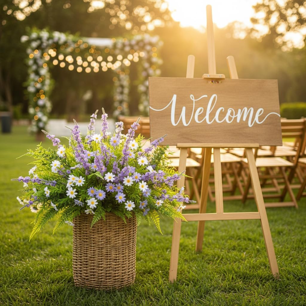 18 PCS Artificial Outdoor Plants, Fake Plants Mix