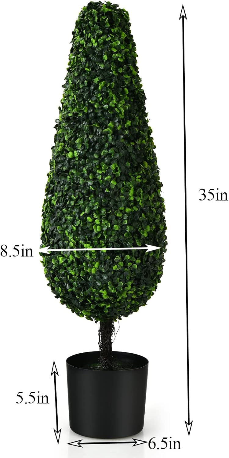 BestComfort 6ft Artificial Wisteria Tree, Green, Plastic, Polyester, Wood - No Watering or Pruning Needed